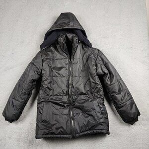 Kids Black Puffer Jacket